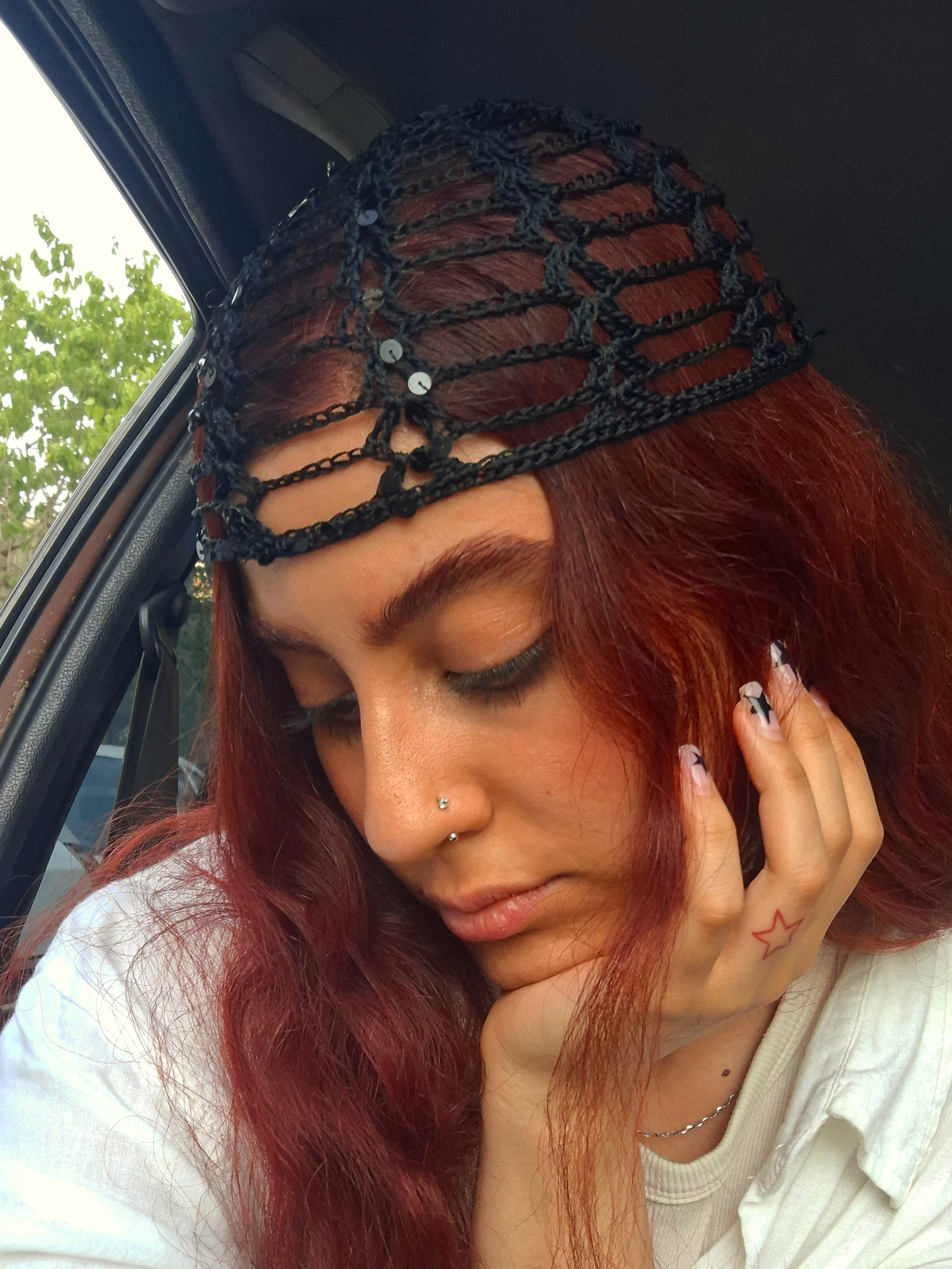 کلاه دستبافت پولکی سااکسسوری